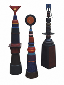 Painting: Sentinels (group)